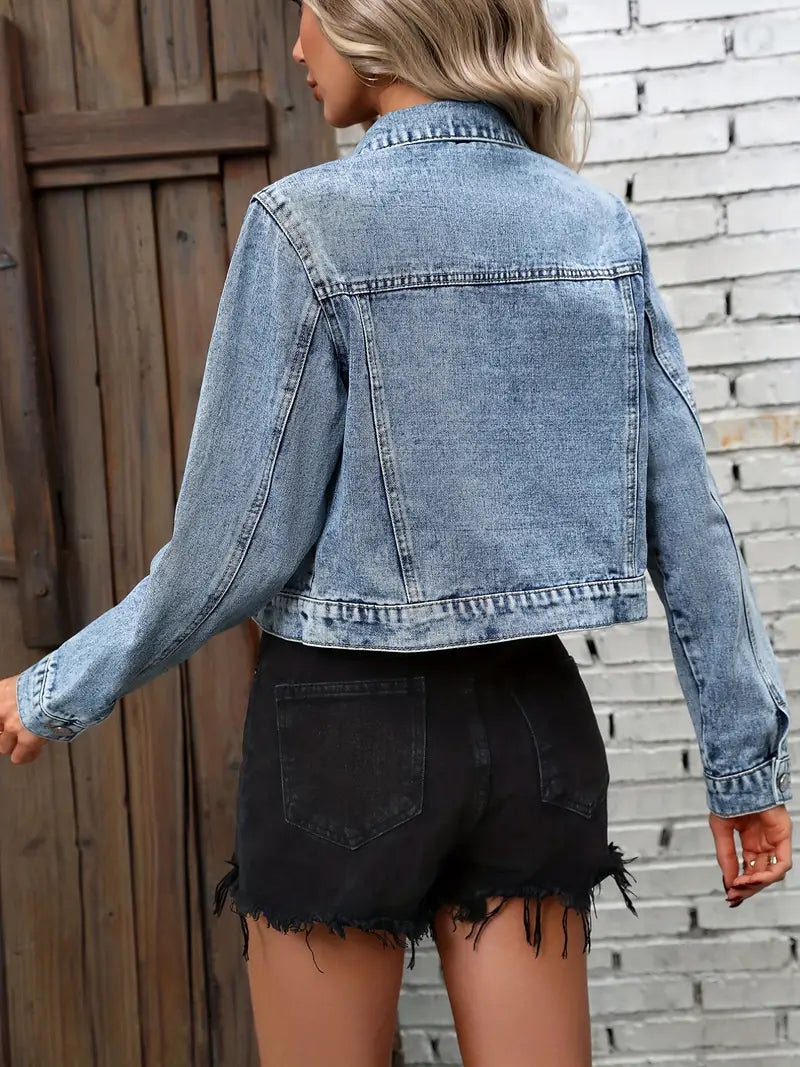 Cropped Spijkerjas Dames