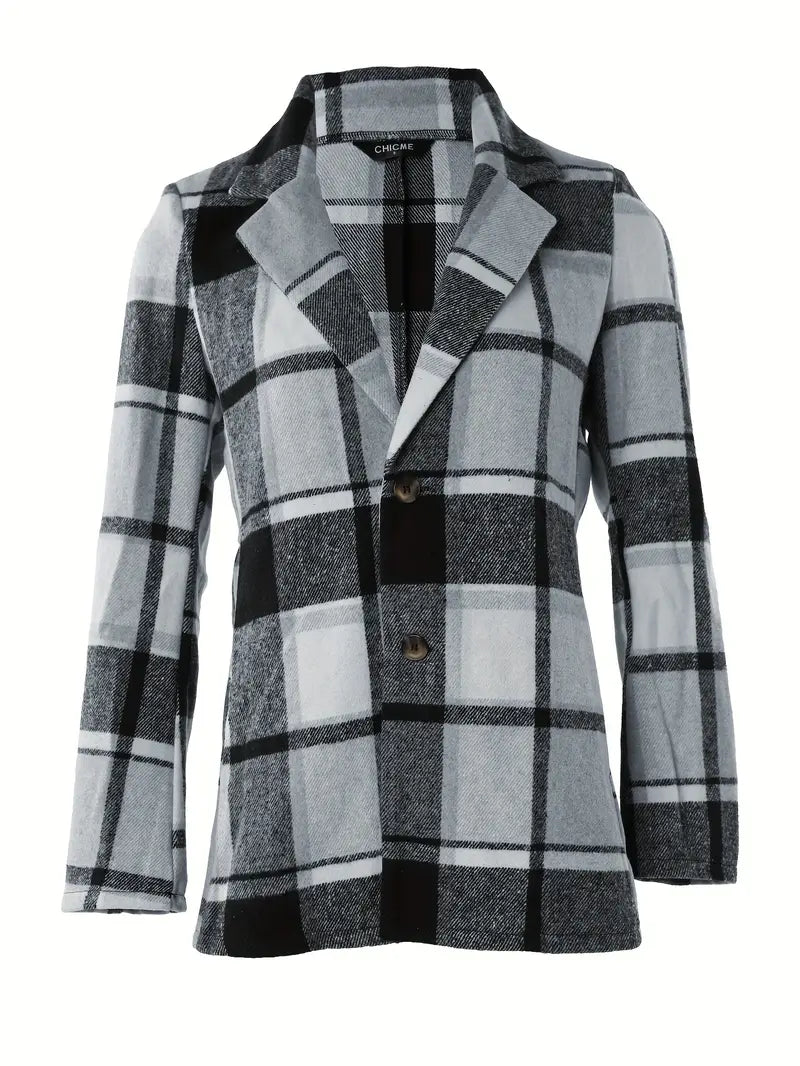 Geruite Dames Blazer