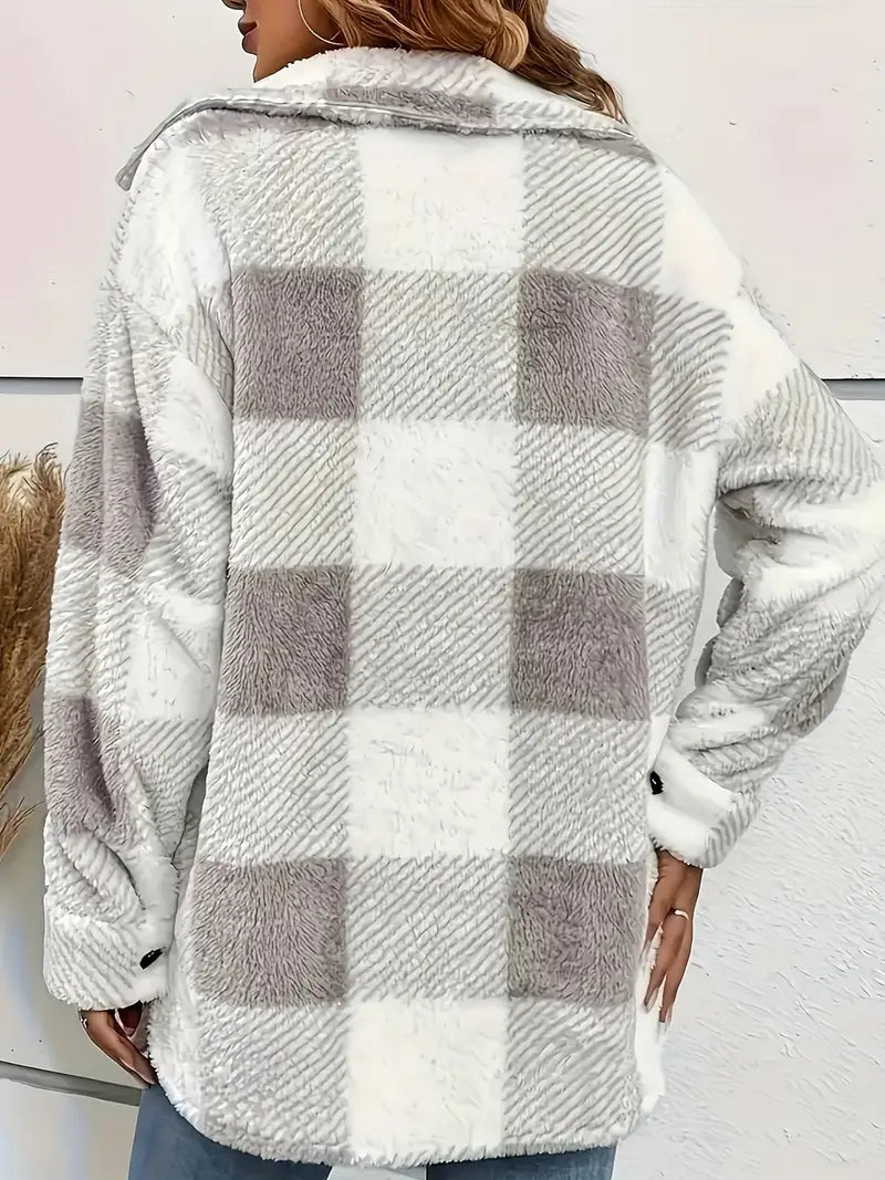Elegante Geruite Damesjas