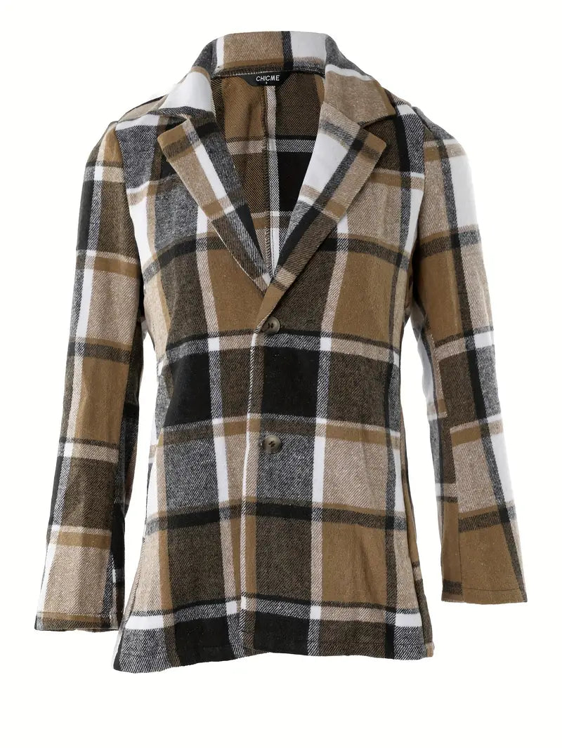 Geruite Dames Blazer