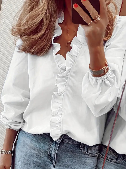 Damesblouse met Ruches