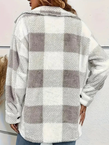 Elegante Geruite Damesjas