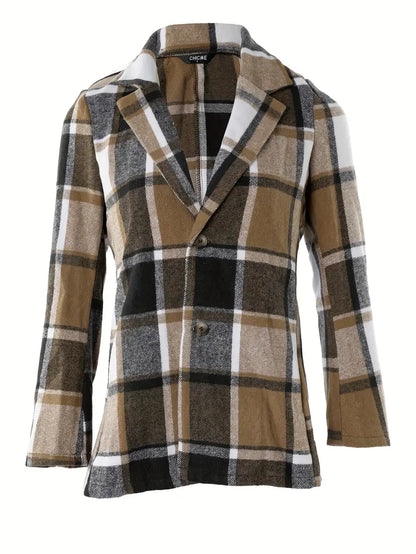 Geruite Dames Blazer